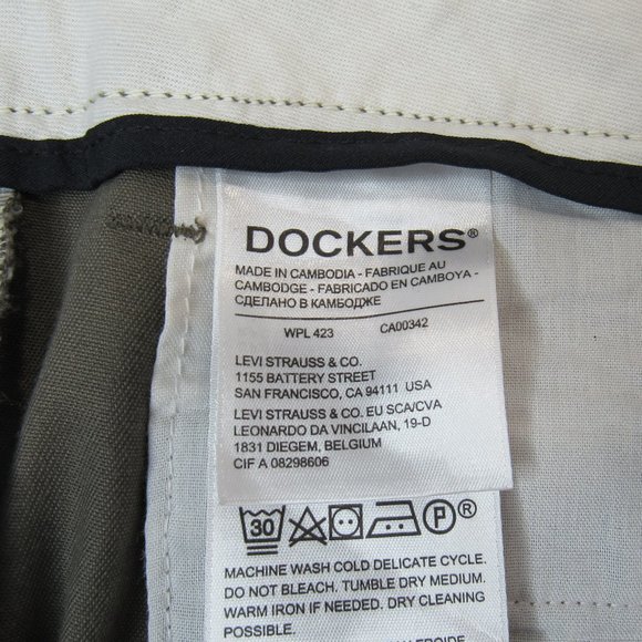 Dockers Men's Straight Fit Comfort Flat-Front Chino Pant Size 38X34 - Picture 7 of 15